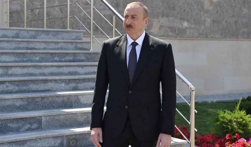 Prezident təməlqoyma mərasiminə qatıldı