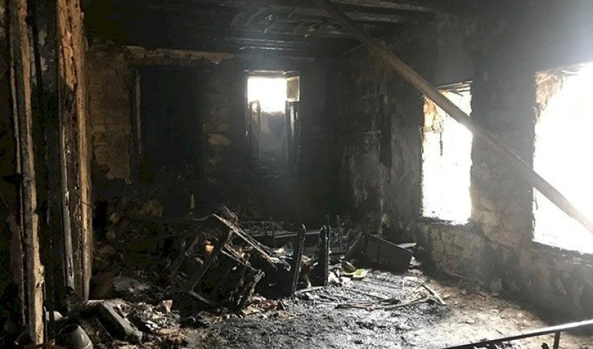 Tovuzda ev yandı, xəsarət alan var Tovuzda ev yandı, xəsarət alan var