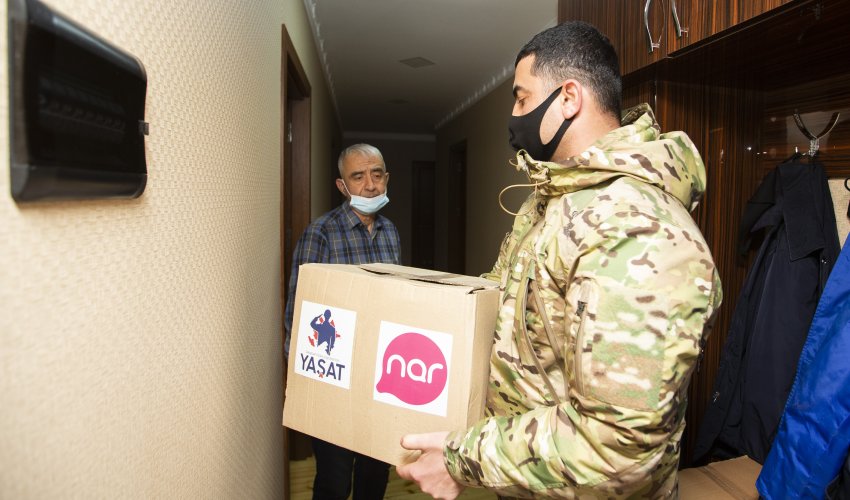 Nar presents Novruz gifts to martyrs’ families and war veterans together with ‘YASHAT’ Foundation