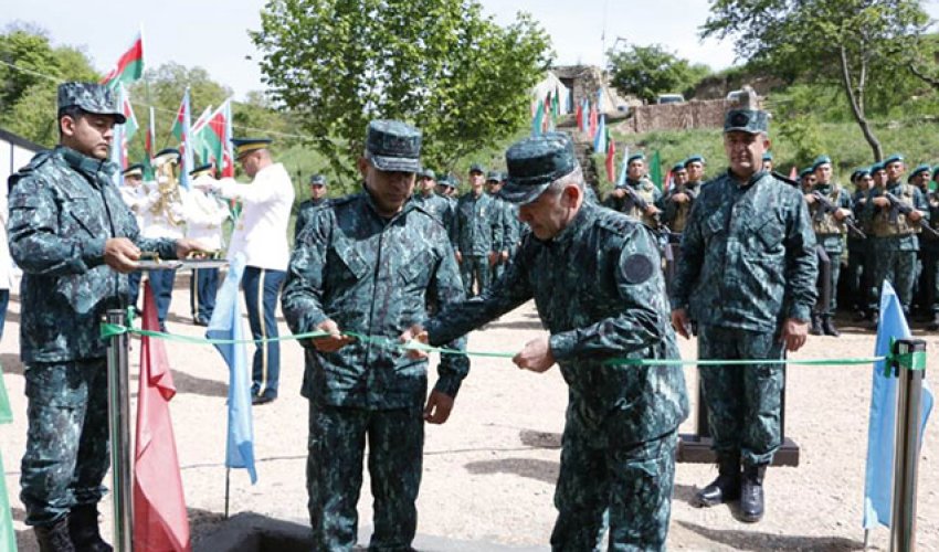 Ermənistanla sərhəddə daha bir hərbi hissə fəaliyyətə başladı - Fotolar