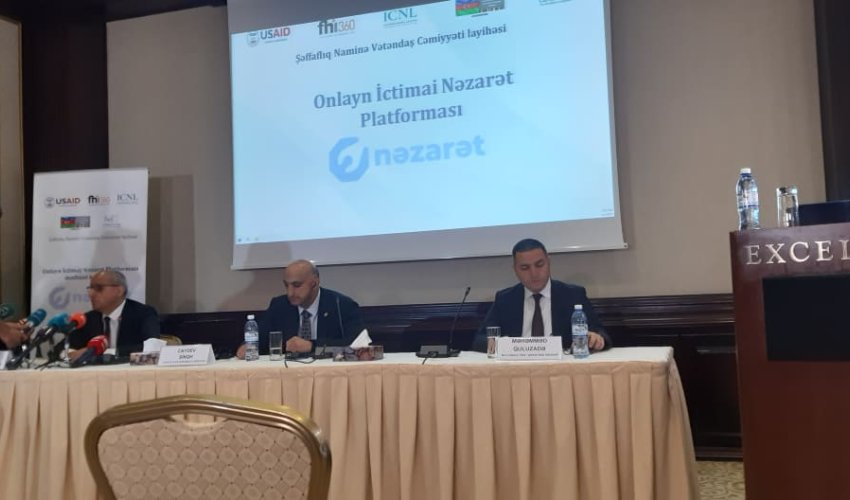 Onlayın İctimai Nəzarət Platformasının təqdimatı keçirilib Onlayın İctimai Nəzarət Platformasının təqdimatı keçirilib