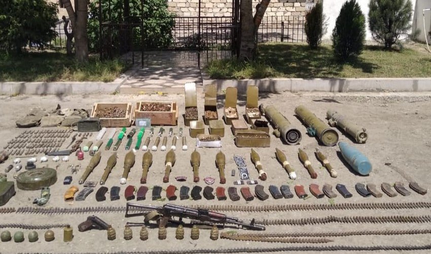 В Шуше обнаружены оружие и боеприпасы