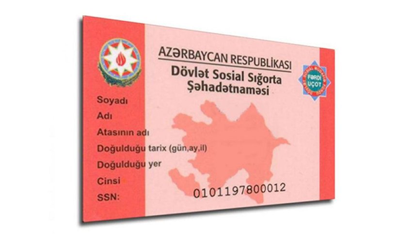 Sosial sığorta şəhadətnaməsi ləğv olunur