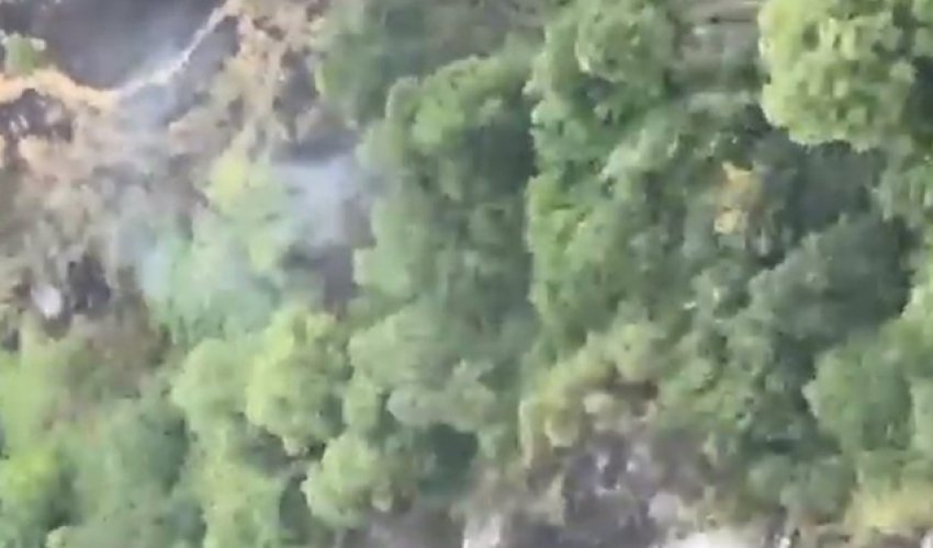 Xocavənddə ermənilərin minaladığı ərazilərdə yanğın - VİDEO