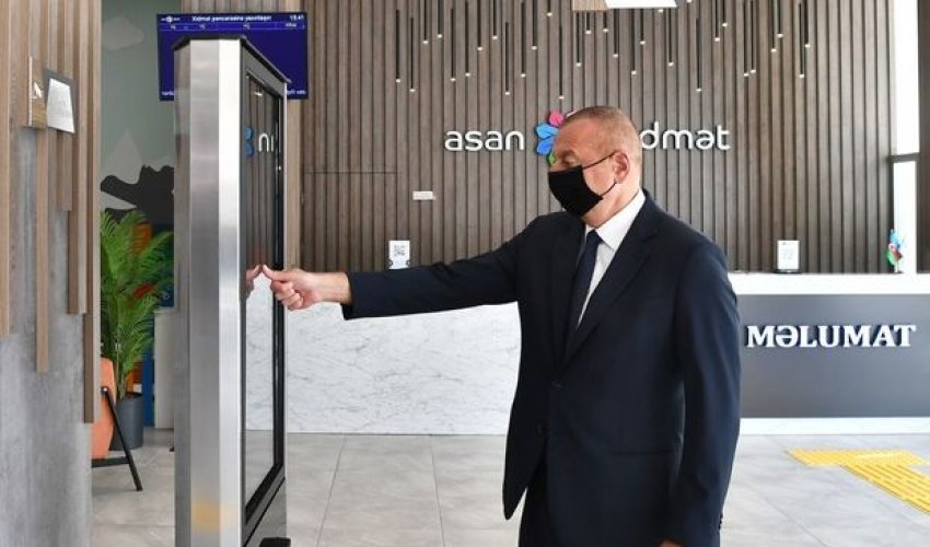 Президент Ильхам Алиев принял участие в открытии в Баку центра ASAN Хidmət Президент Ильхам Алиев принял участие в открытии в Баку центра ASAN Хidmət