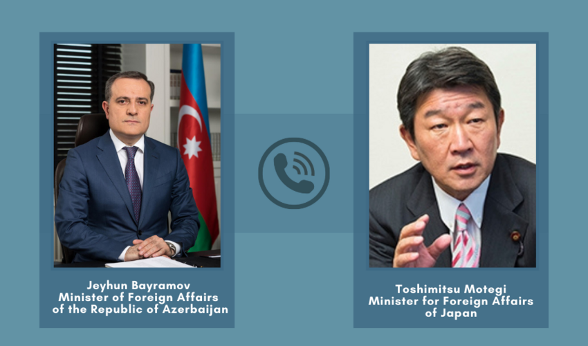 Azərbaycan və Yaponiya XİN başçıları arasında telefon danışığı olub