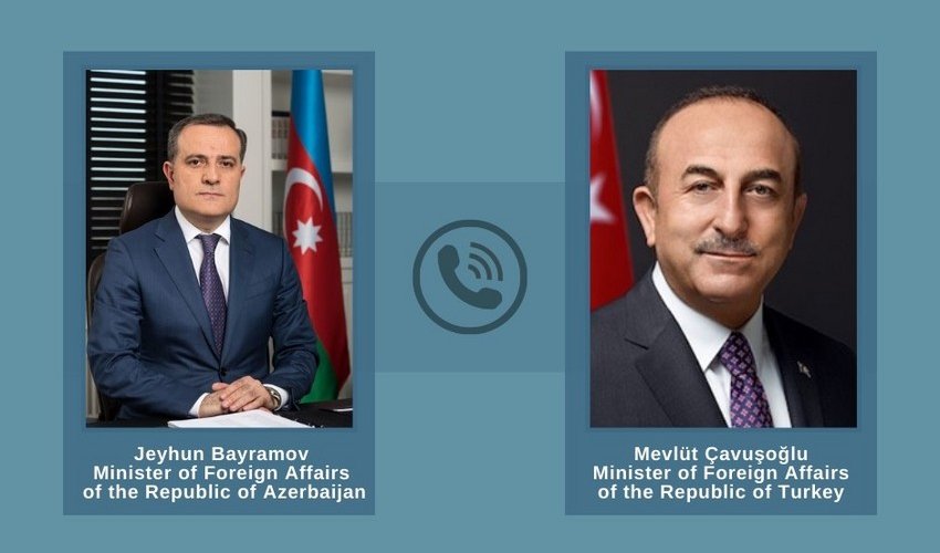 Azərbaycan və Türkiyə XİN başçıları arasında telefon danışığı olub