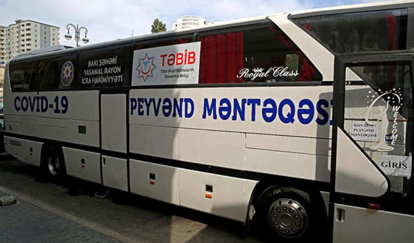 Bakıda səyyar avtobus məntəqələrində vaksinasiyaya başlanıldı Bakıda səyyar avtobus məntəqələrində vaksinasiyaya başlanıldı
