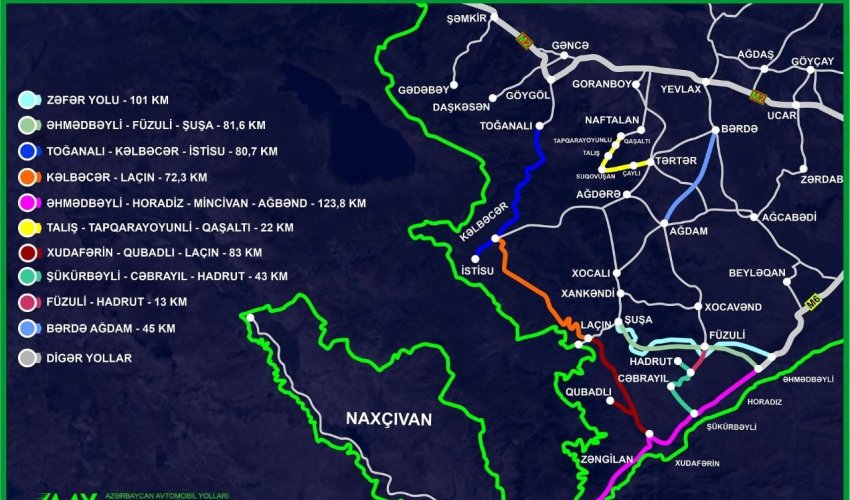 Azerbaijani state agency talks roads under construction in Karabakh, East Zangezur Azerbaijani state agency talks roads under construction in Karabakh, East Zangezur