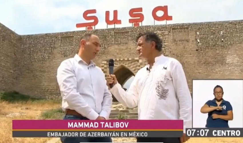 Reportage about Shusha aired on Mexican television