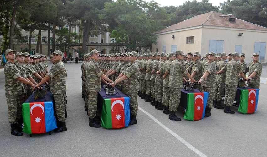 Kursantların andiçmə mərasimi baş tutub - VİDEO