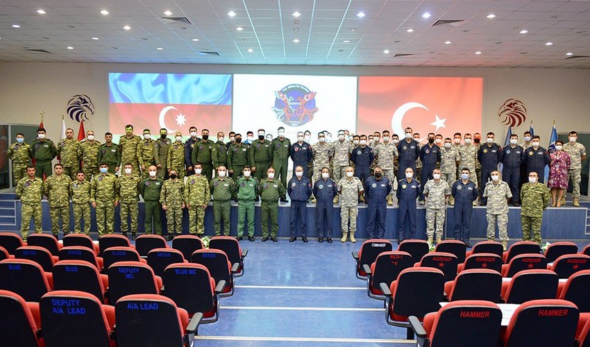 Closing ceremony of TurAz Falcon - 2021 exercises held