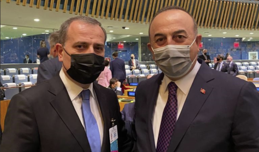 Ceyhun Bayramov Nyu-Yorkda Çavuşoğlu ilə görüşdü Ceyhun Bayramov Nyu-Yorkda Çavuşoğlu ilə görüşdü