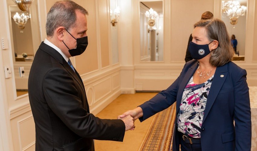 Azerbaijani FM meets Victoria Nuland