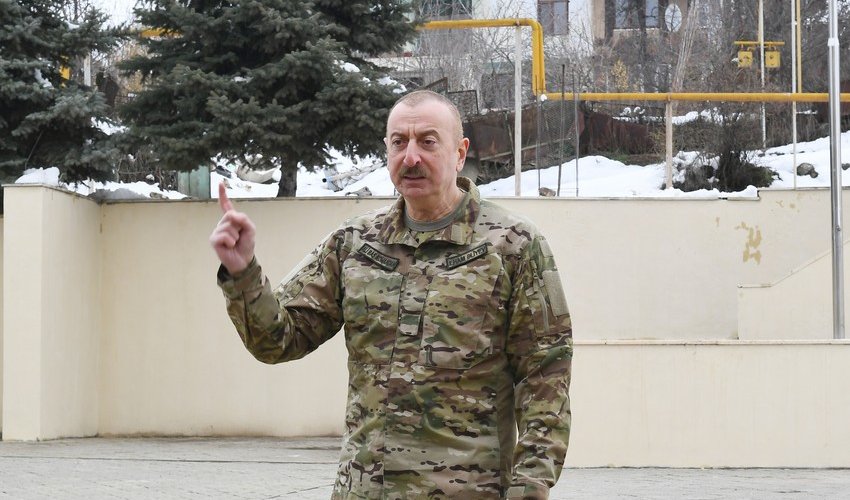 Azerbaijani president vows to destroy any threat coming from Armenia Azerbaijani president vows to destroy any threat coming from Armenia