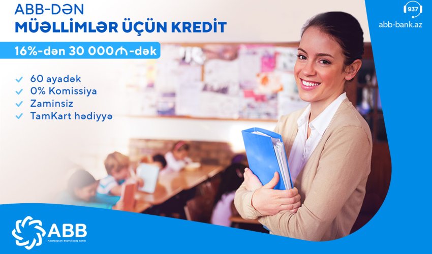 ABB-dən müəllimlərə özəl kredit!