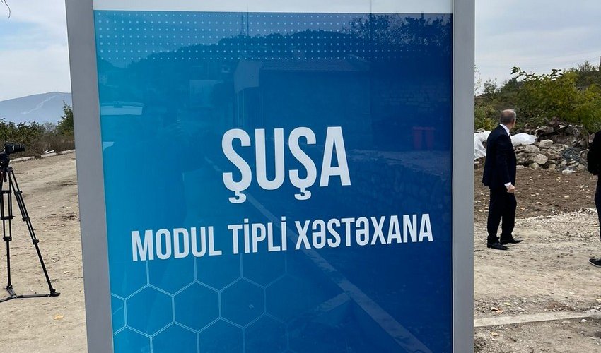 Qarabağda ilk modul tipli xəstəxana açılıb Qarabağda ilk modul tipli xəstəxana açılıb