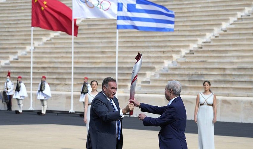 Greece lights flame for 2022 Winter Olympics