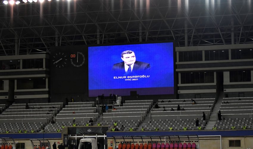 “Qarabağ”ın oyunundan əvvəl Elnur Əşrəfoğlu anıldı