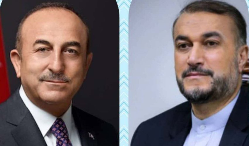 Çavuşoğlu və Abdullahiyan qonşularla münasibətlərdən danışdılar Çavuşoğlu və Abdullahiyan qonşularla münasibətlərdən danışdılar
