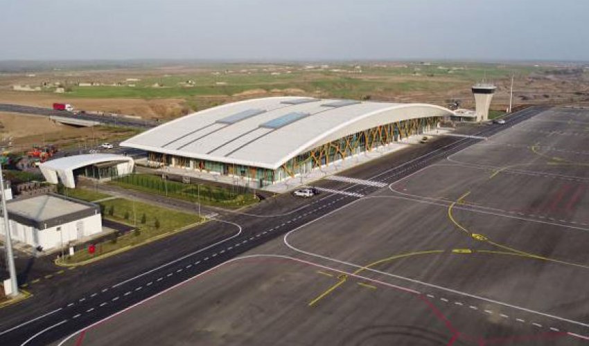 Füzuli aeroportundan son görüntülər - Video