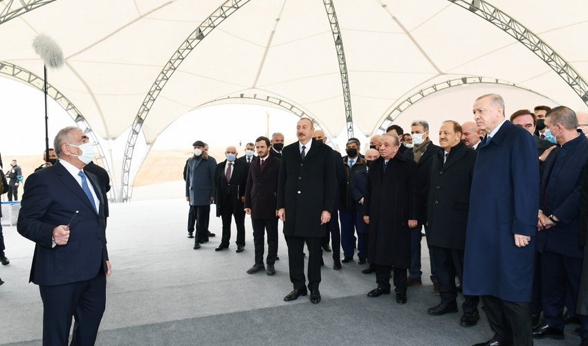 Azerbaijani and Turkish leaders review construction progress on Ahmadbayli-Fuzuli-Shusha highway