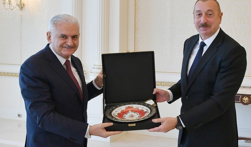 President Aliyev receives former Turkish PM President Aliyev receives former Turkish PM