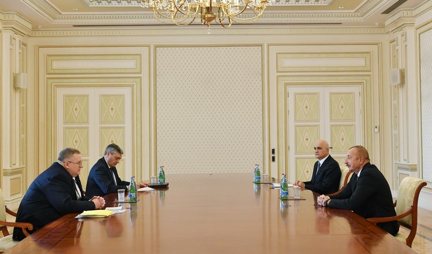 President Ilham Aliyev receives Russian deputy PM President Ilham Aliyev receives Russian deputy PM