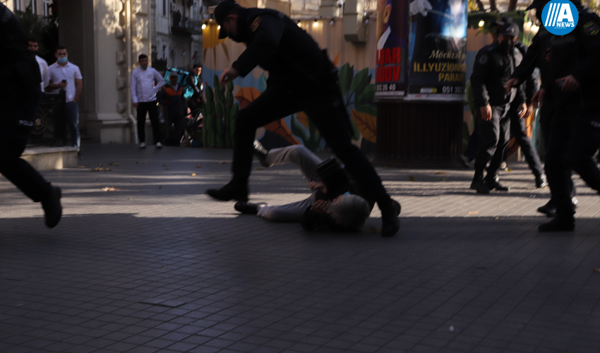 Bakıda aksiya keçirildi- SAXLANILANLAR VAR-FOTO