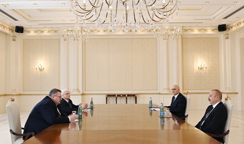President Ilham Aliyev receives Russian deputy prime minister President Ilham Aliyev receives Russian deputy prime minister