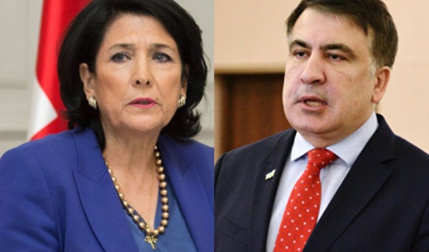Zurabişvili Saakaşvilinin azadlığa çıxmağını istəmir