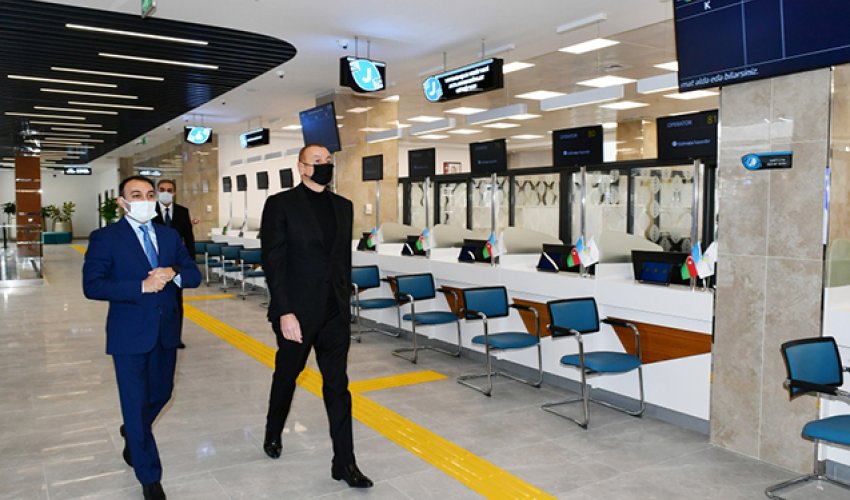 Prezident sərhədlə bağlı mühafizə skaneri ilə tanış olub