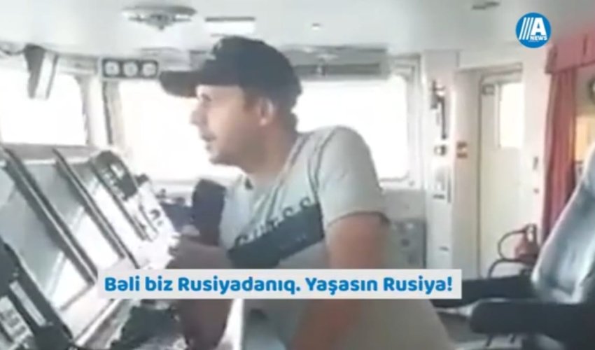 Gürcü kapitan Rusiya gəmisinə 