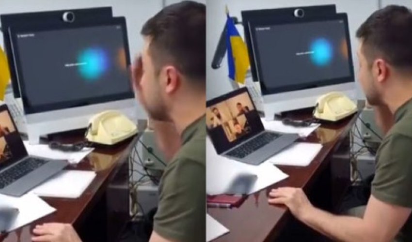 Zelenski İlon Maskı Ukraynaya dəvət etdi - VİDEO