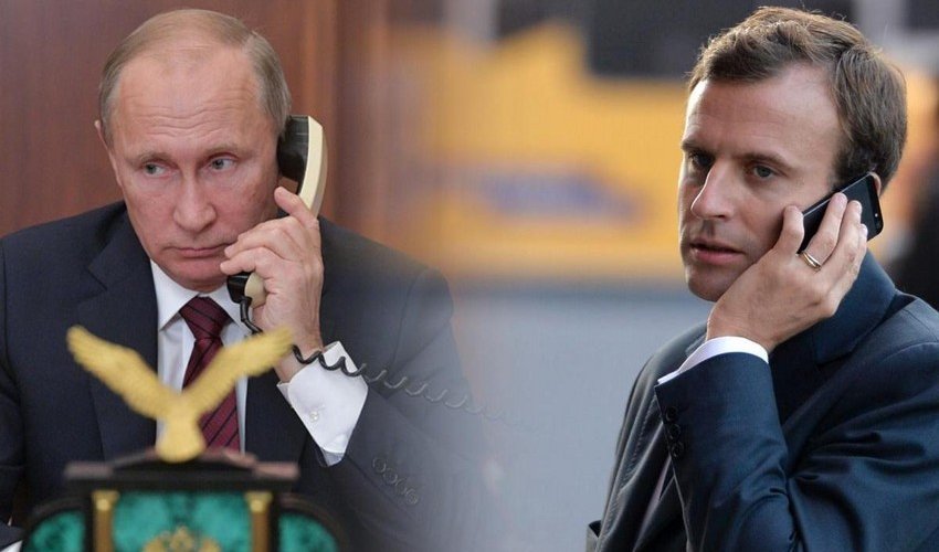 Putin Makronla telefonla danışıb