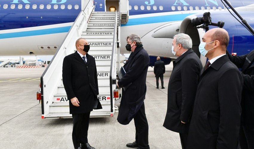 Prezident İlham Əliyev Brüsselə işgüzar səfərə gedib