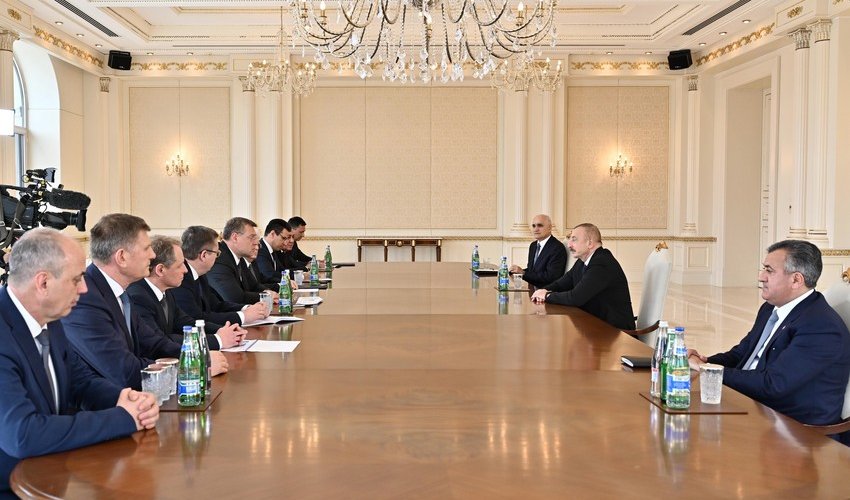 İlham Əliyev Həştərxanın qubernatorunu qəbul edib