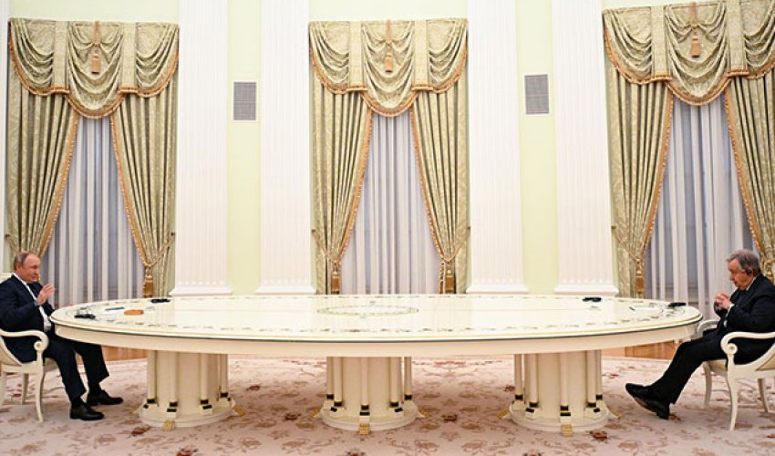 Antonio ilə Putinin görüşü başa çatıb