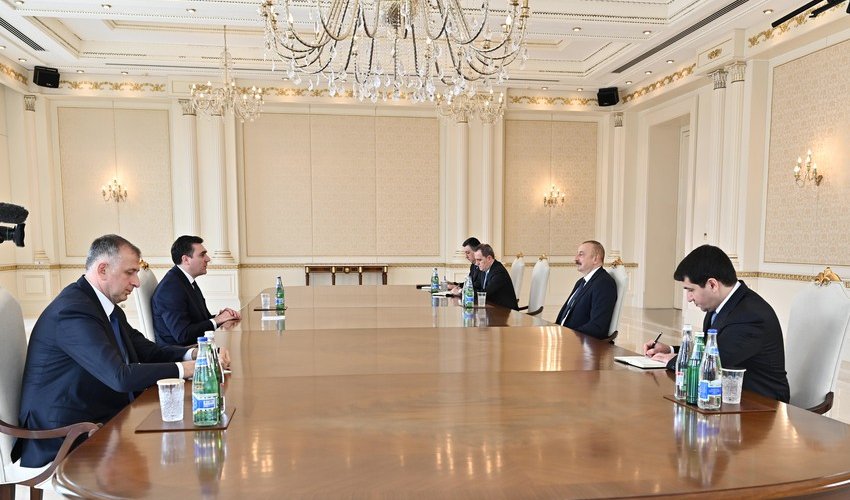 Prezident İlham Əliyev Gürcüstanın xarici işlər nazirini qəbul edib