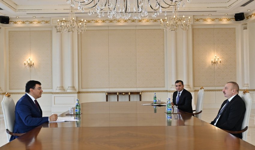 Özbəkistan Baş nazirinin müavini Prezidentin qəbulunda - YENİLƏNİB