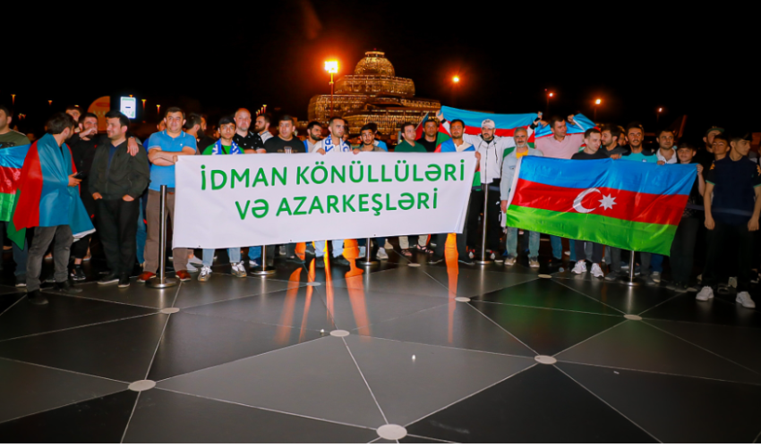 Azərbaycan millisi Bakıda belə qarşılandı - FOTO