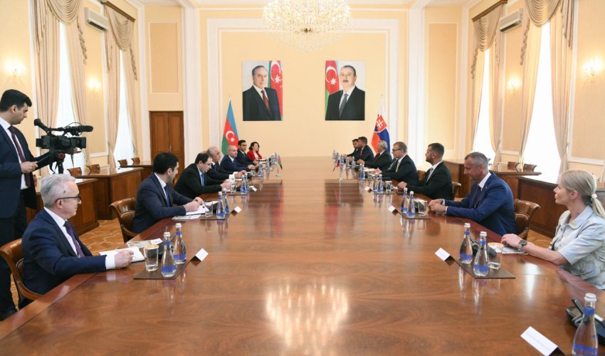 Əli Əsədov Slovakiya parlamentinin sədri ilə görüşdü