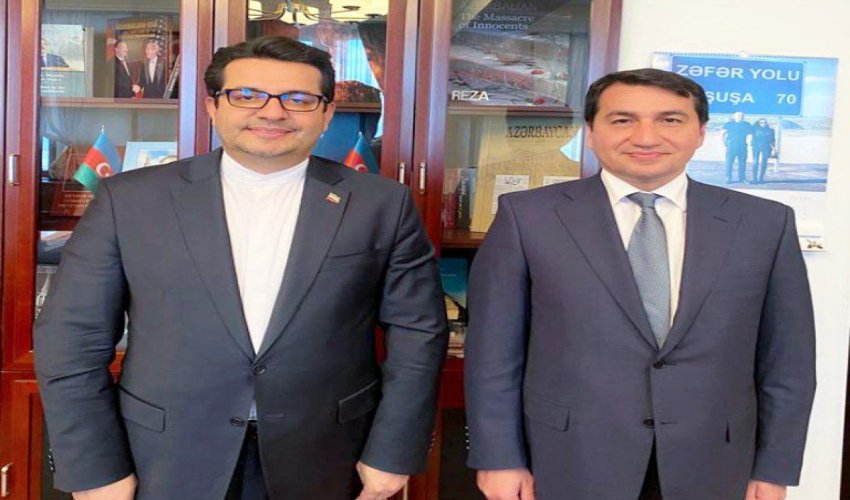 Hikmət Hacıyev İran səfiri ilə GÖRÜŞDÜ Hikmət Hacıyev İran səfiri ilə GÖRÜŞDÜ