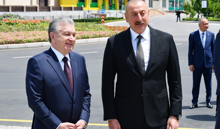 Azərbaycan və Özbəkistan Prezidentləri ağac əkdilər Azərbaycan və Özbəkistan Prezidentləri ağac əkdilər