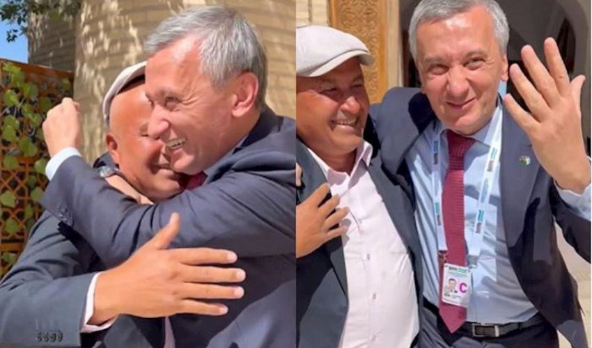 Prezidentin mətbuat katibi Özbəkistanda 35 illik tanışını tapdı - Video Prezidentin mətbuat katibi Özbəkistanda 35 illik tanışını tapdı - Video
