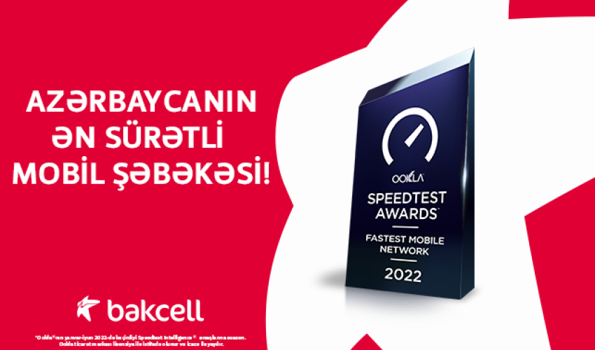 Bakcell Azərbaycanın ən sürətli mobil şəbəkəsidir