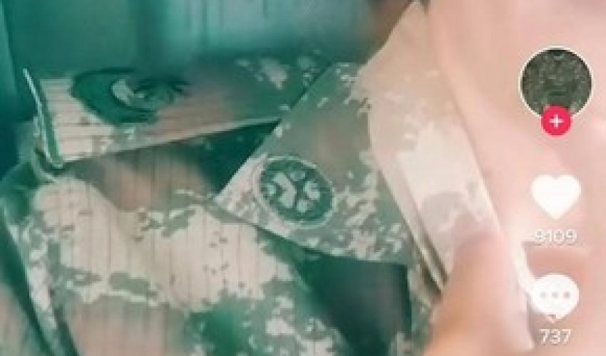 “TikTok”da özünü hərbçi kimi təqdim edən qadınla bağlı  AÇIQLAMA