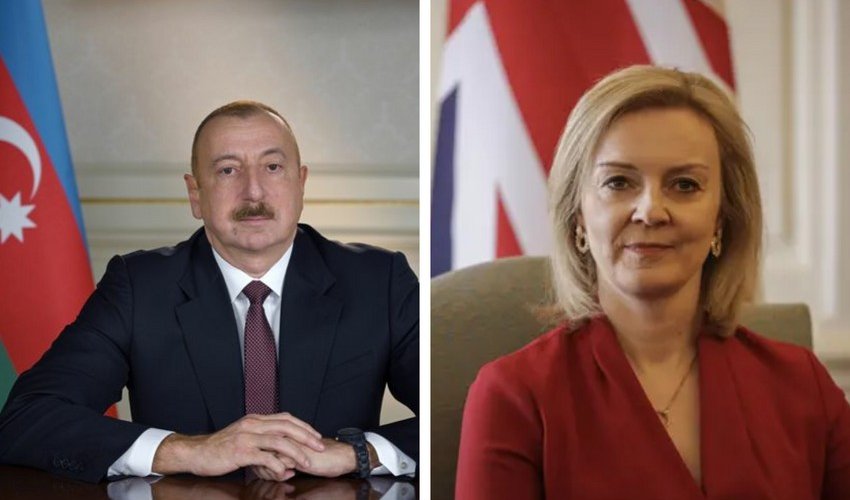 Ilham Aliyev congratulates Elizabeth Truss Ilham Aliyev congratulates Elizabeth Truss
