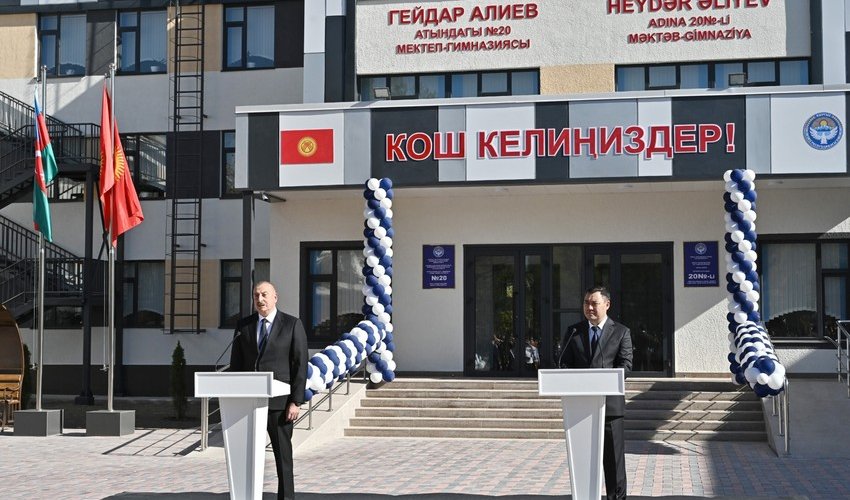 Azerbaijani leader thanks Kyrgyz president Azerbaijani leader thanks Kyrgyz president