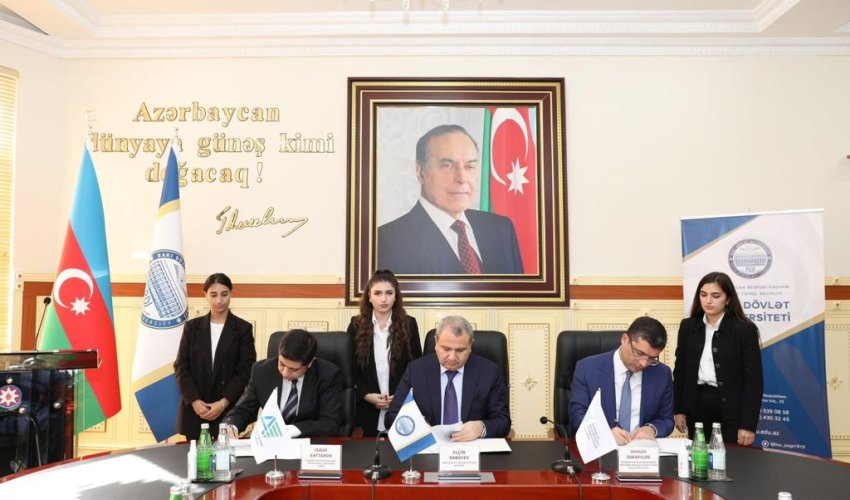 MEDİA Agentliyi, Audiovizual Şura və BDU arasında əməkdaşlıq memorandumu imzalanıb MEDİA Agentliyi, Audiovizual Şura və BDU arasında əməkdaşlıq memorandumu imzalanıb